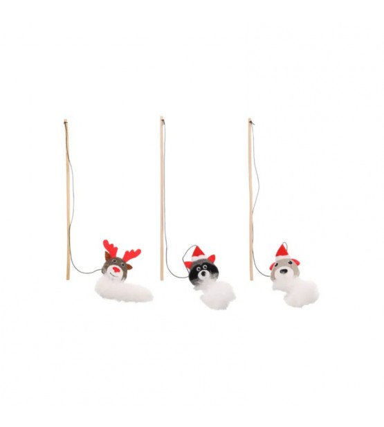 Flamingo lazdelė su gyvūnais kalėdinis žaislas katėms
