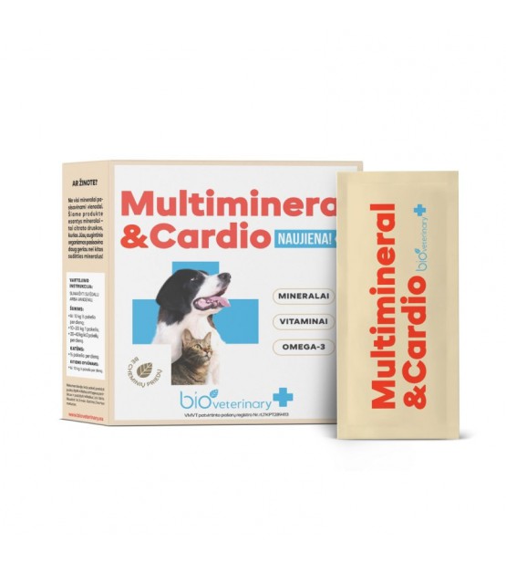 BioVeterinary Multimineral & Širdis maisto papildas augintiniams