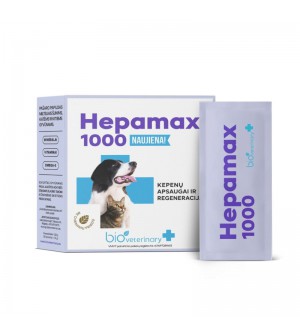 Bioveterinary Hepamax 1000 maisto papildas augintiniams, N28