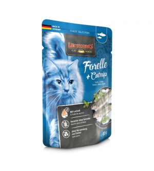 Leonardo Trout & Catnip konservai su upėtakiu ir katžole katėms