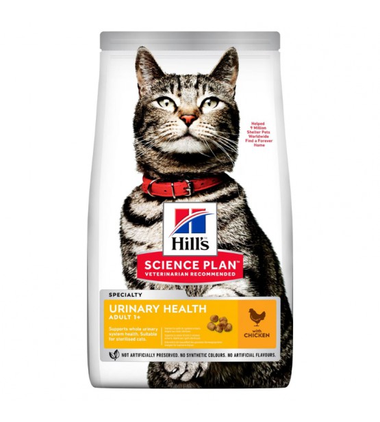 Hill's Science Plan Feline Adult Urinary Health Sterilised Chicken sausas maistas katėms
