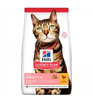Hill's Science Plan Feline Adult Light Chicken sausas maistas katėms