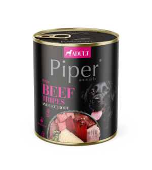 Piper konservai su jautienos žarnokais ir burokėliais šunims