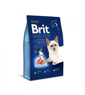 Brit Premium Cat Sterilized Lamb sausas pašaras sterilizuotoms katėms