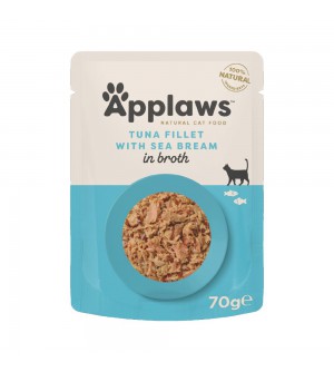 Applaws Cat Tuna Fillet & Sea Bream pouch konservai katėms