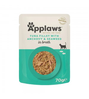 Applaws Cat Tuna Fillet & Whole Anchovy pouch konservai katėms