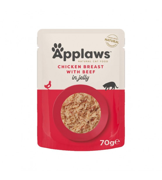 Applaws Cat Chicken with Beef pouch in jelly