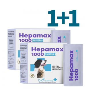 Bioveterinary Hepamax 1000 maisto papildas augintiniams, N28